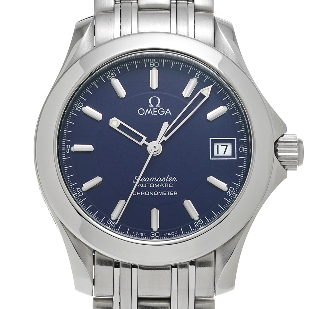 Seamaster 120 Jacques Mayol 2001 2507.80 Blue OMEGA Men's [Pre-owned].
