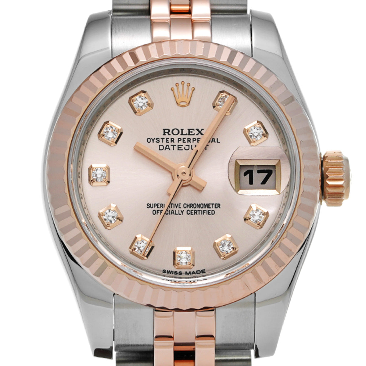 DATE JUST 179171G Random Serial Pink/Diamond ROLEX Ladies [Pre-Owned].