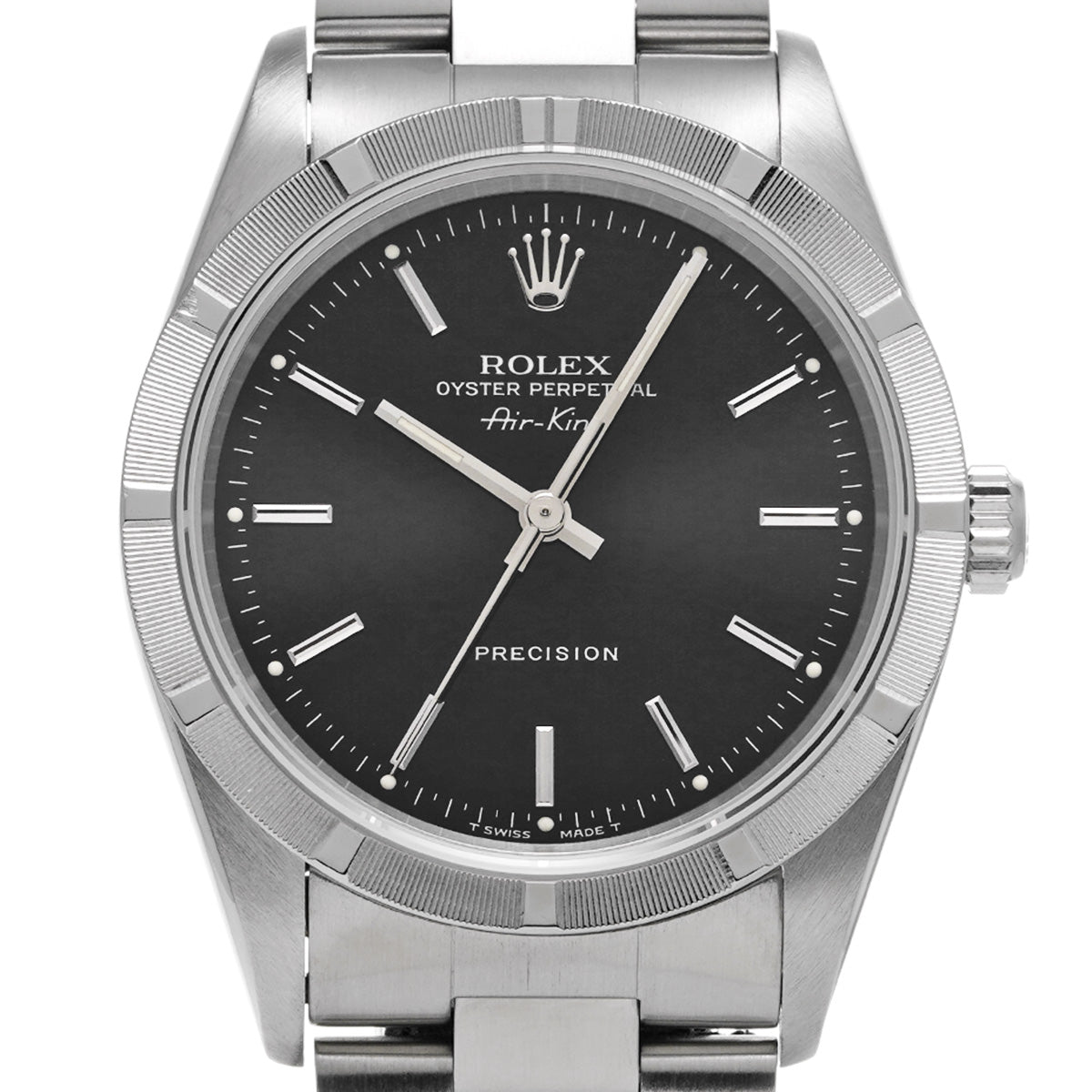 Air-King 14010 U (manufactured circa 1997) Black ROLEX Men's [Pre-owned].
