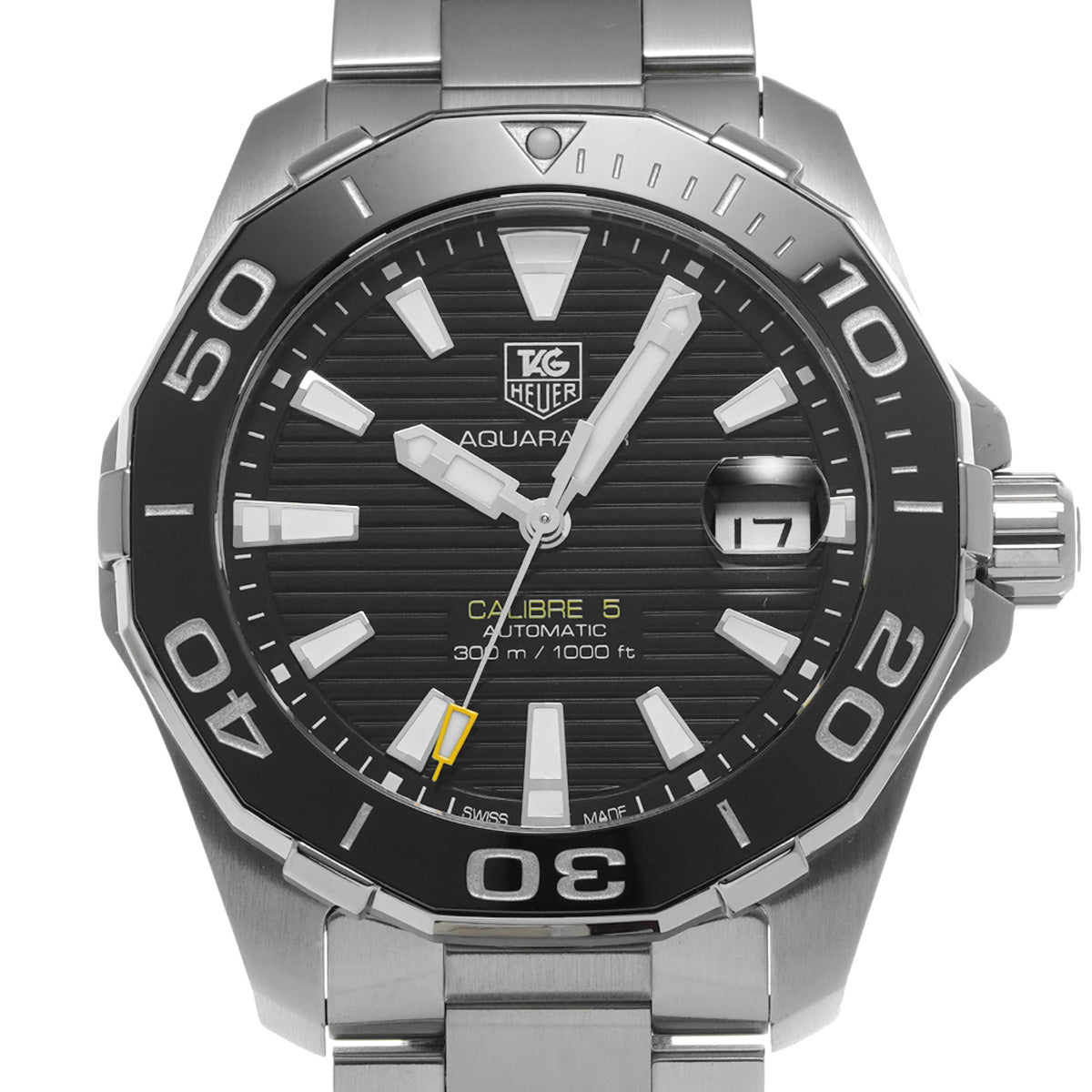 Aquaracer Calibre 5 WAY211A.BA0928 Black TAG HEUER Men's [Pre-Owned].