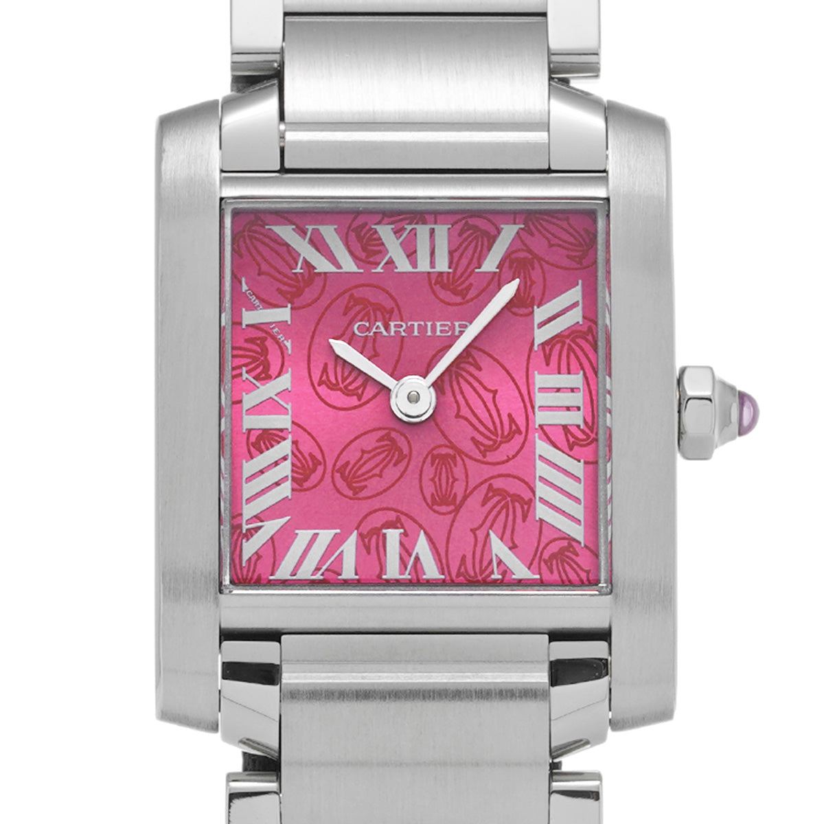 Tank Francaise SM W51030Q3 Raspberry CARTIER Ladies [Pre-owned]
