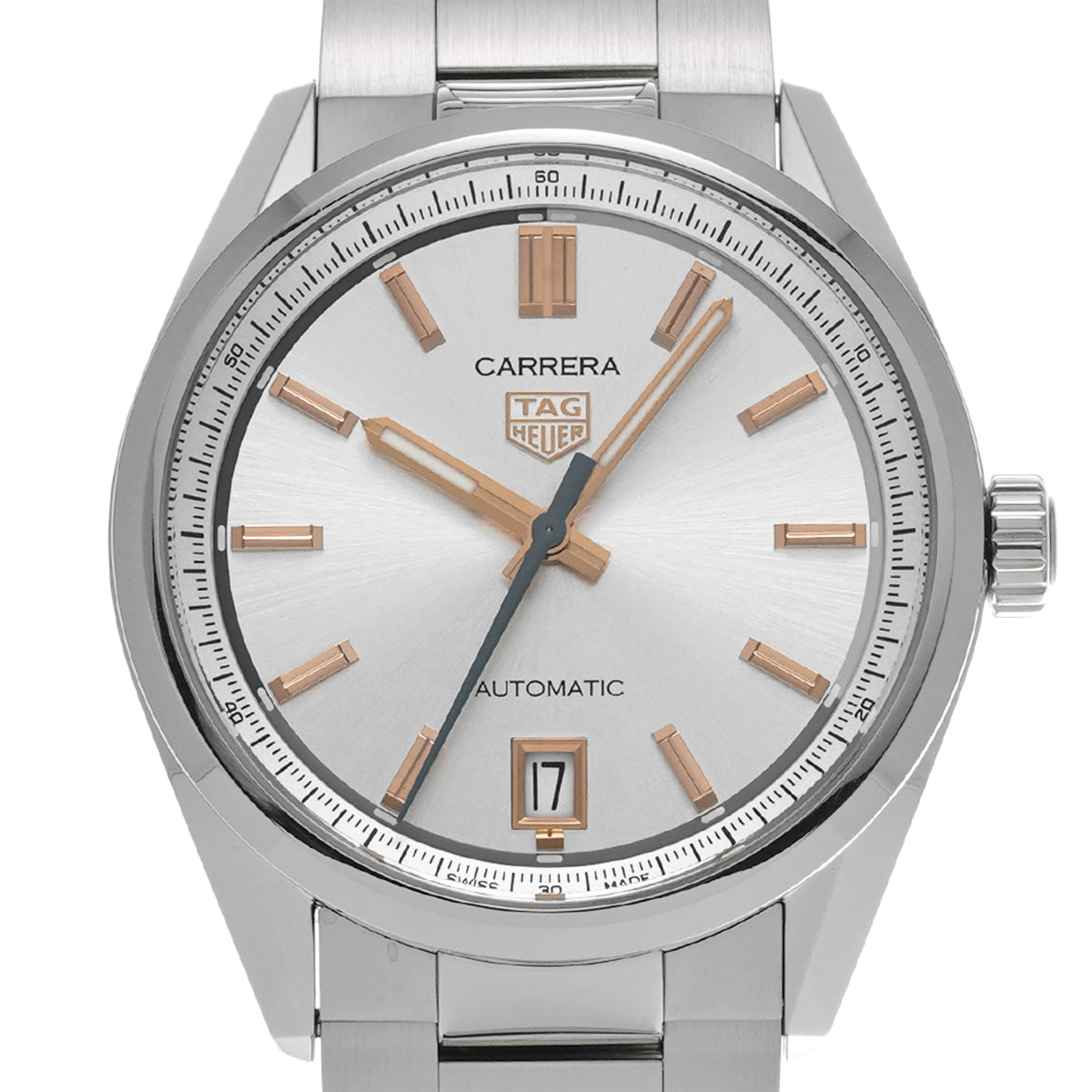 CARRERA Calibre 7 Date WBN2310.BA0001 Silver TAG HEUER Men's [Pre-Owned].