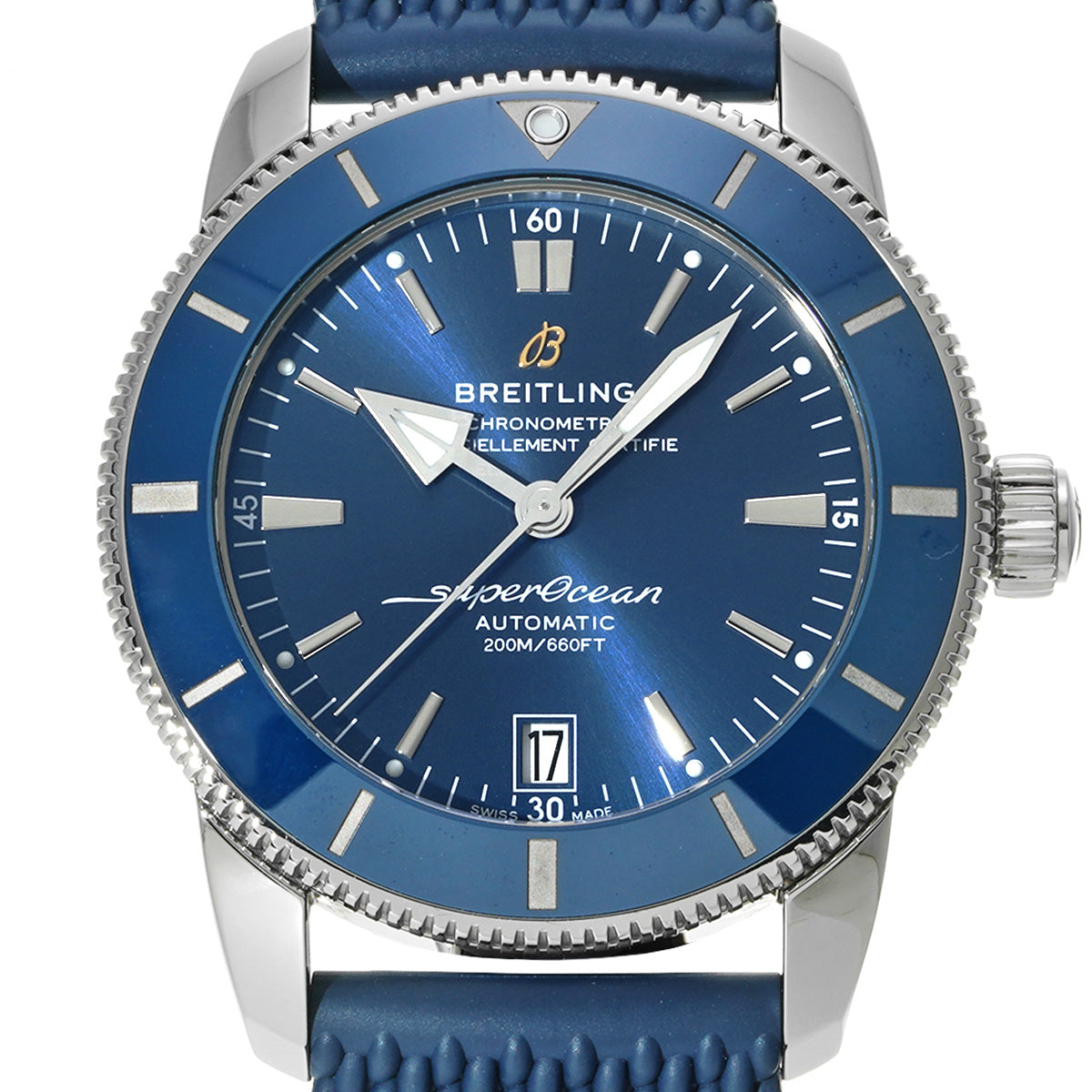 Super Ocean Heritage B20 Automatic 42 AB2010161C1S1 Blue BREITLING Men's [Pre-Owned].