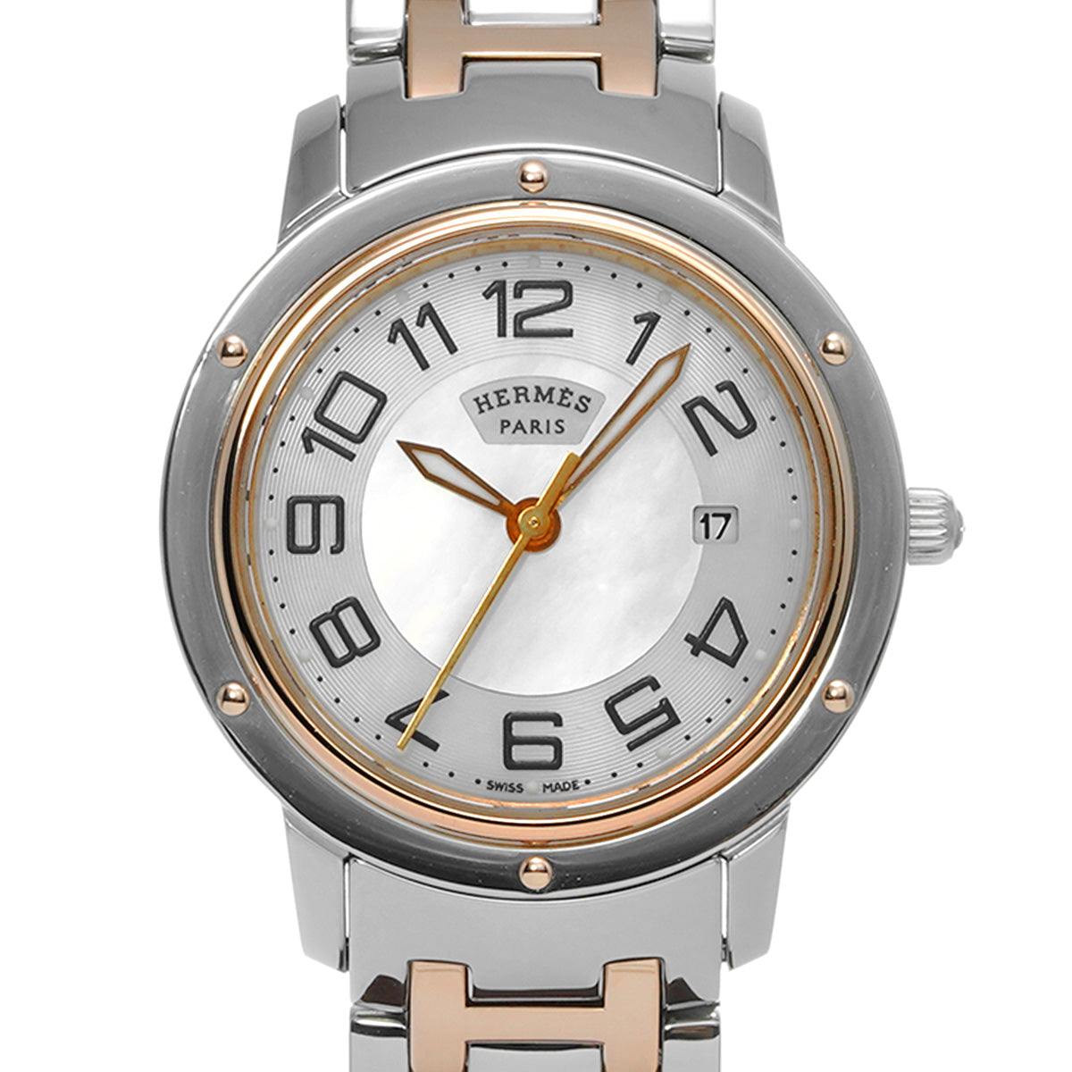 Clipper CP1.321 White MOP HERMES Ladies [Pre-owned].