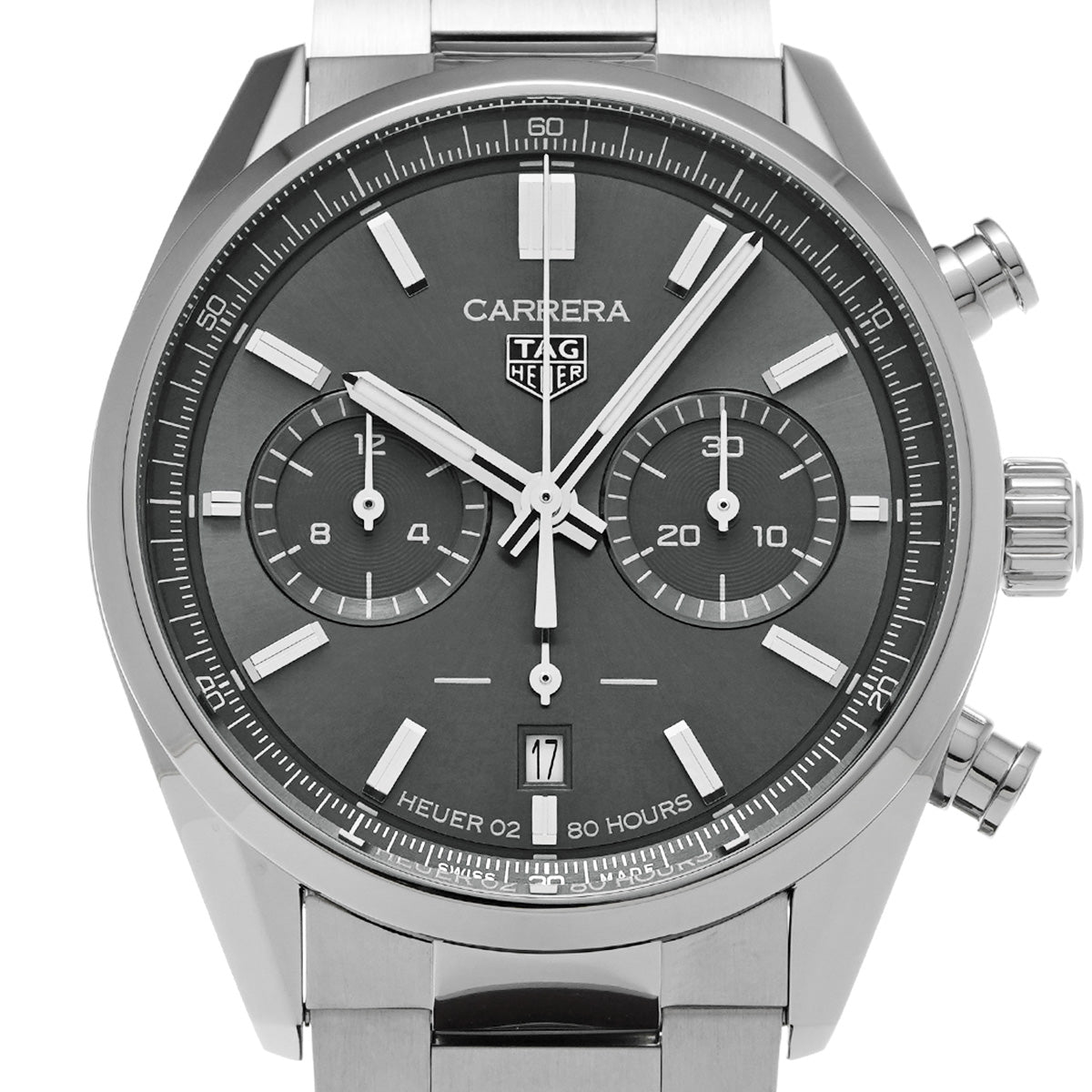 CARRERA Heuer 02 Chronograph Calibre TH20-00 CBN2012.FC6483 Gray TAG HEUER Men's [Pre-Owned]