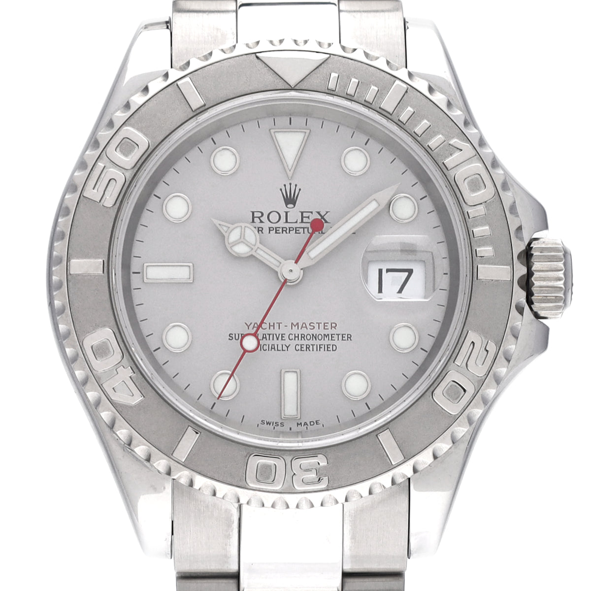 Yacht-Master Rhodium 16622 D (manufactured circa 2005) Gray ROLEX Men's [Pre-Owned].