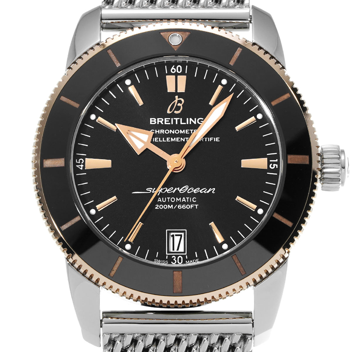 Super Ocean Heritage B20 Automatic 42 UB2010121B1S1 Black BREITLING Men's [Pre-Owned].