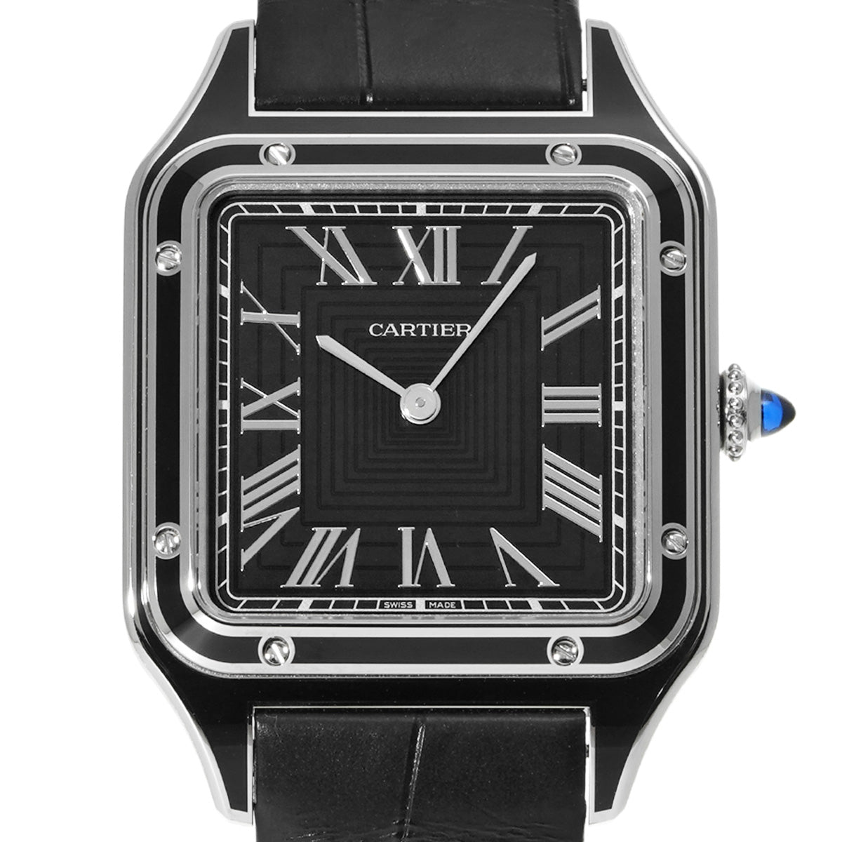 Santos Dumont LM WSSA0046 Black CARTIER Men's [Pre-owned]