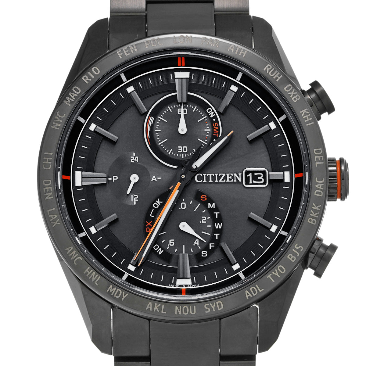 ATESSA Eco-Drive Black Titanium H800-T025871 Black CITIZEN Men's [Pre-Owned].