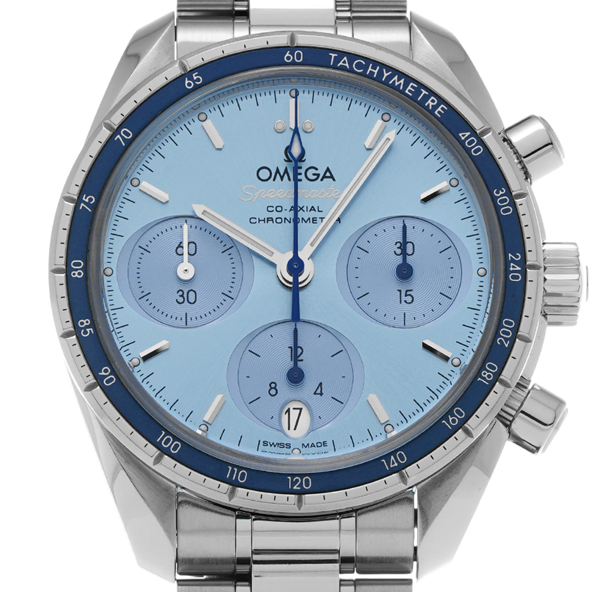 Speedmaster 38 Co-Axial 324.30.38.50.03.001 Blue OMEGA Unisex [Pre-Owned].