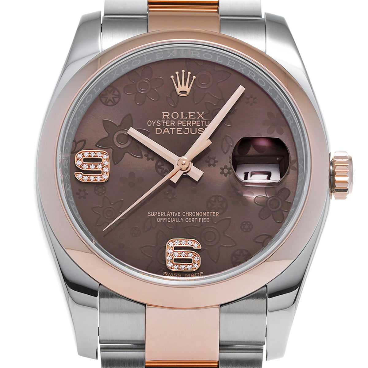 Datejust 36 116201 Random Serial Chocolate Brown/Diamond ROLEX Men's [Pre-Owned].