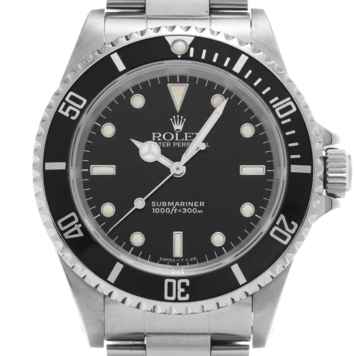 Submariner 14060 N (manufactured circa 1990) Black ROLEX Men's [Pre-owned].