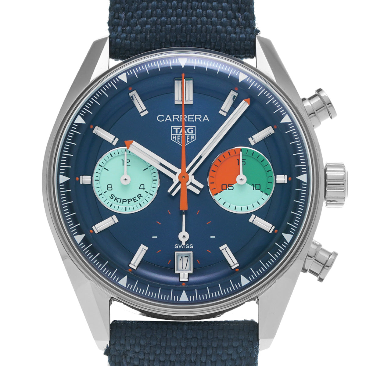 Carrera Skipper CBS2213.FN6002 Blue TAG HEUER Men's [Pre-Owned].