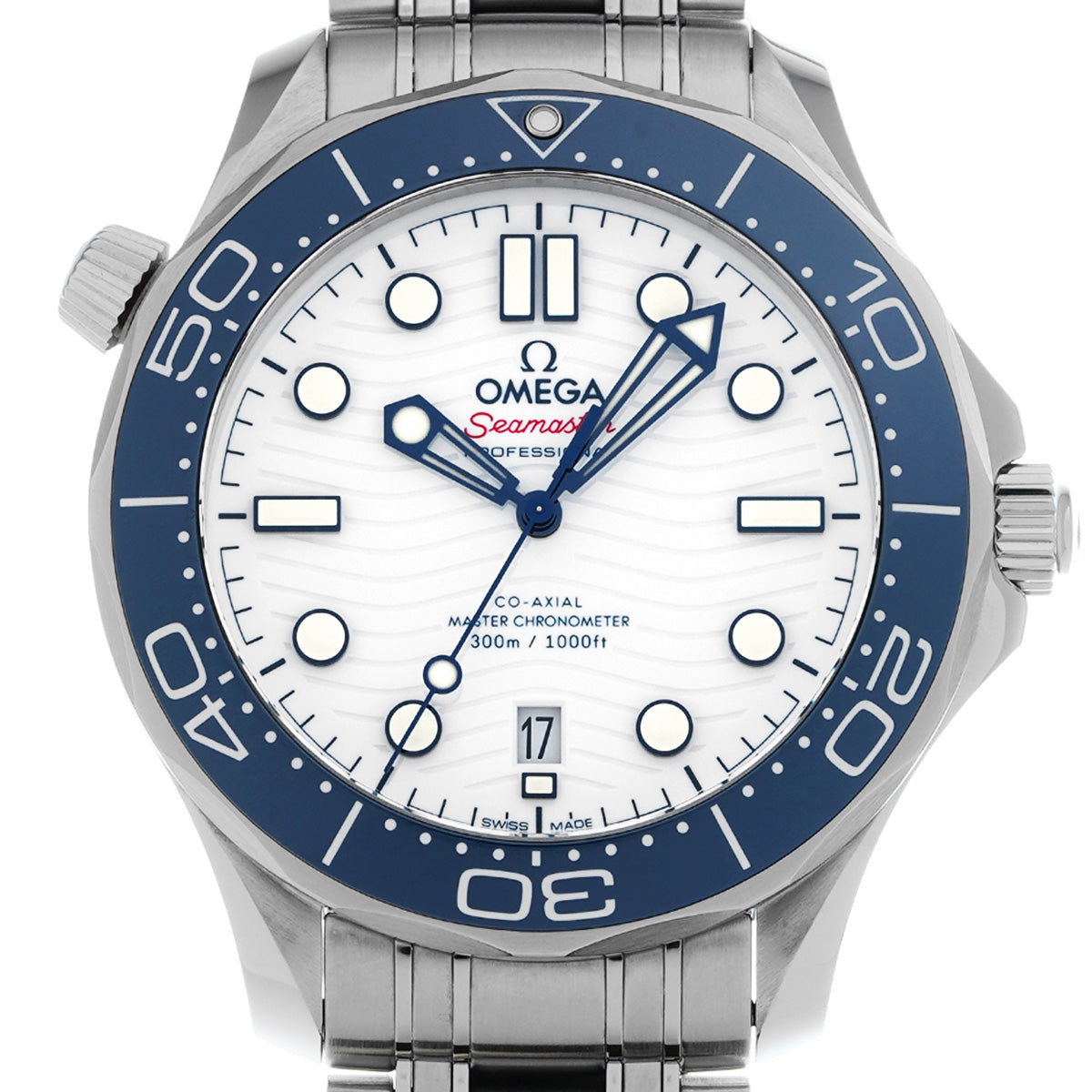 Seamaster Diver 300 Co-Axial Master Chronometer 2020 Tokyo Olympics 522.30.42.20.04.001 White OMEGA Mens [Pre-Owned].