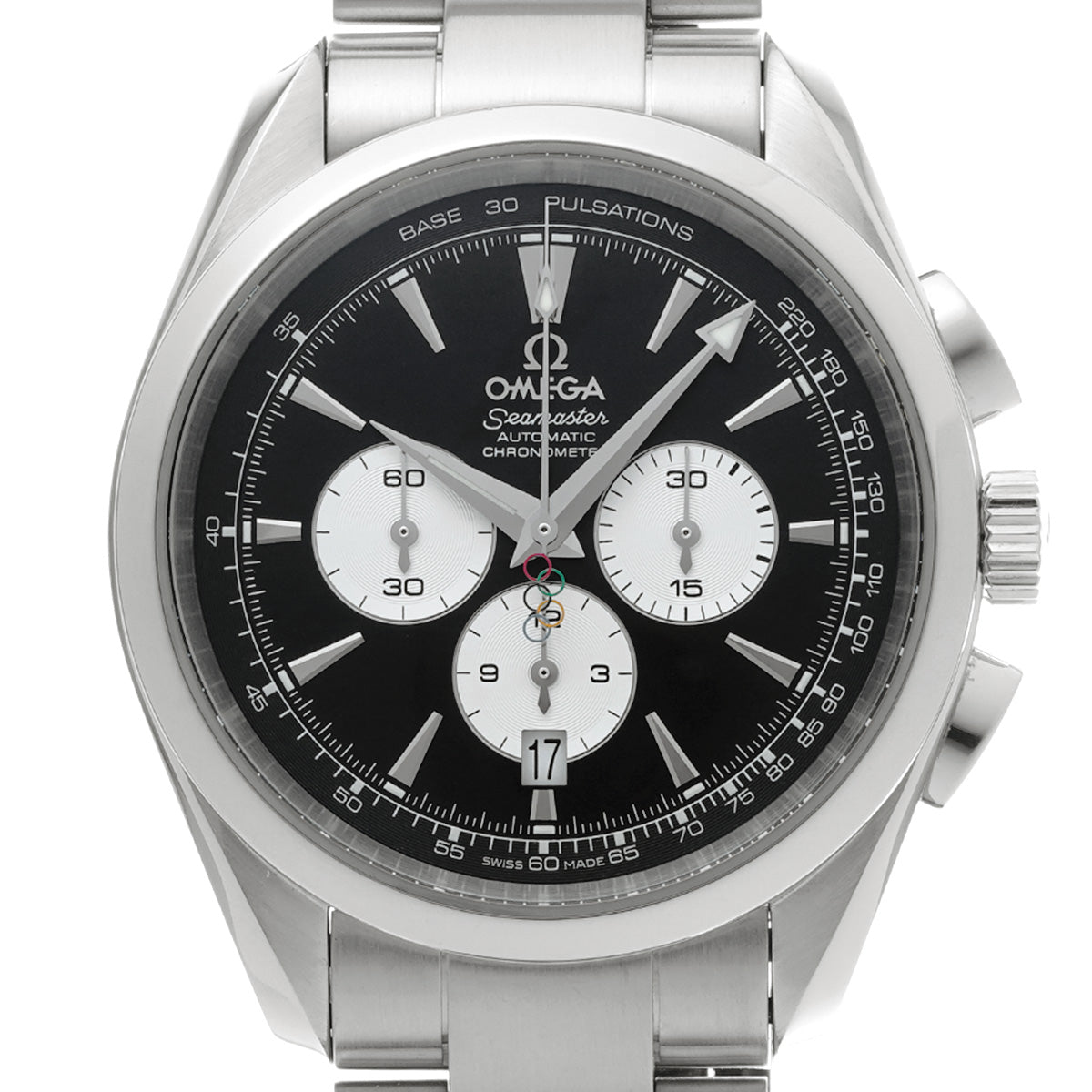 Seamaster Aqua Terra Chronograph 2008 Beijing Olympics 221.10.42.40.01.001 Black/Silver OMEGA Mens [Pre-owned]
