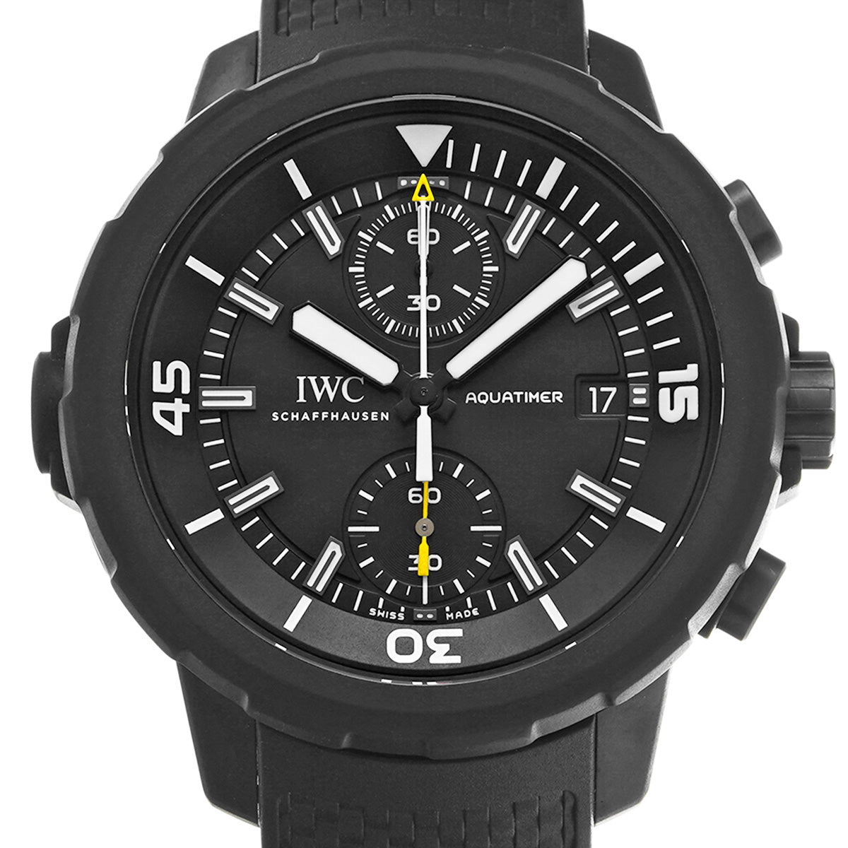 Aquatimer Chronograph Galapagos Island IW379502 Black IWC Men's [Pre-Owned]