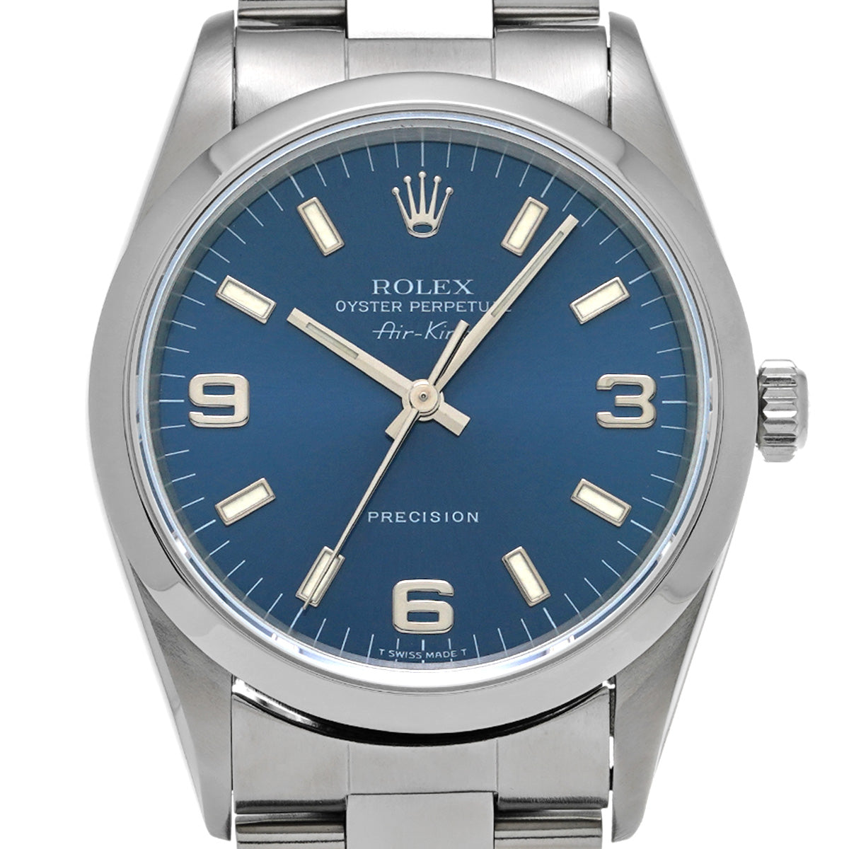 Air-King 14000 U (manufactured circa 1997) Blue ROLEX Men's [Pre-owned].