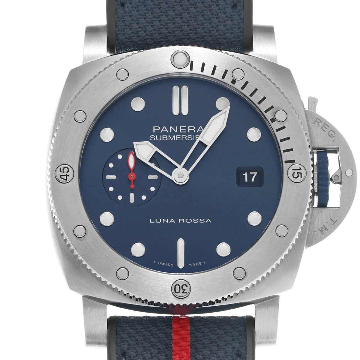Submersible Quaranta Quattro Luna Rossa PAM01391 Y (manufactured in 2022) Blue PANERAI Men's [Pre-Owned].