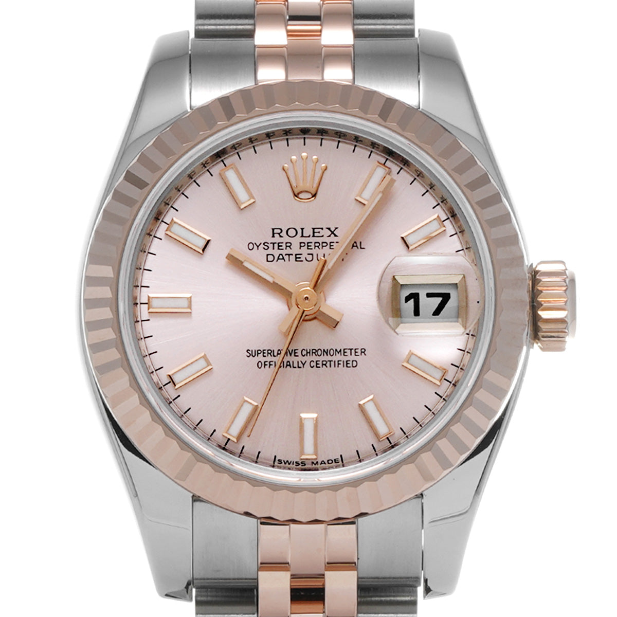 DATE JUST 179171 D (manufactured circa 2005) Pink ROLEX Ladies [Pre-Owned].