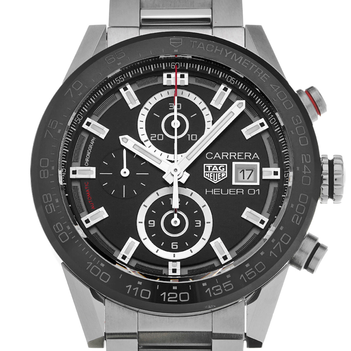 CARRERA Calibre Heuer 01 CAR201Z.BA0714 Black TAG HEUER Men's [Pre-Owned].