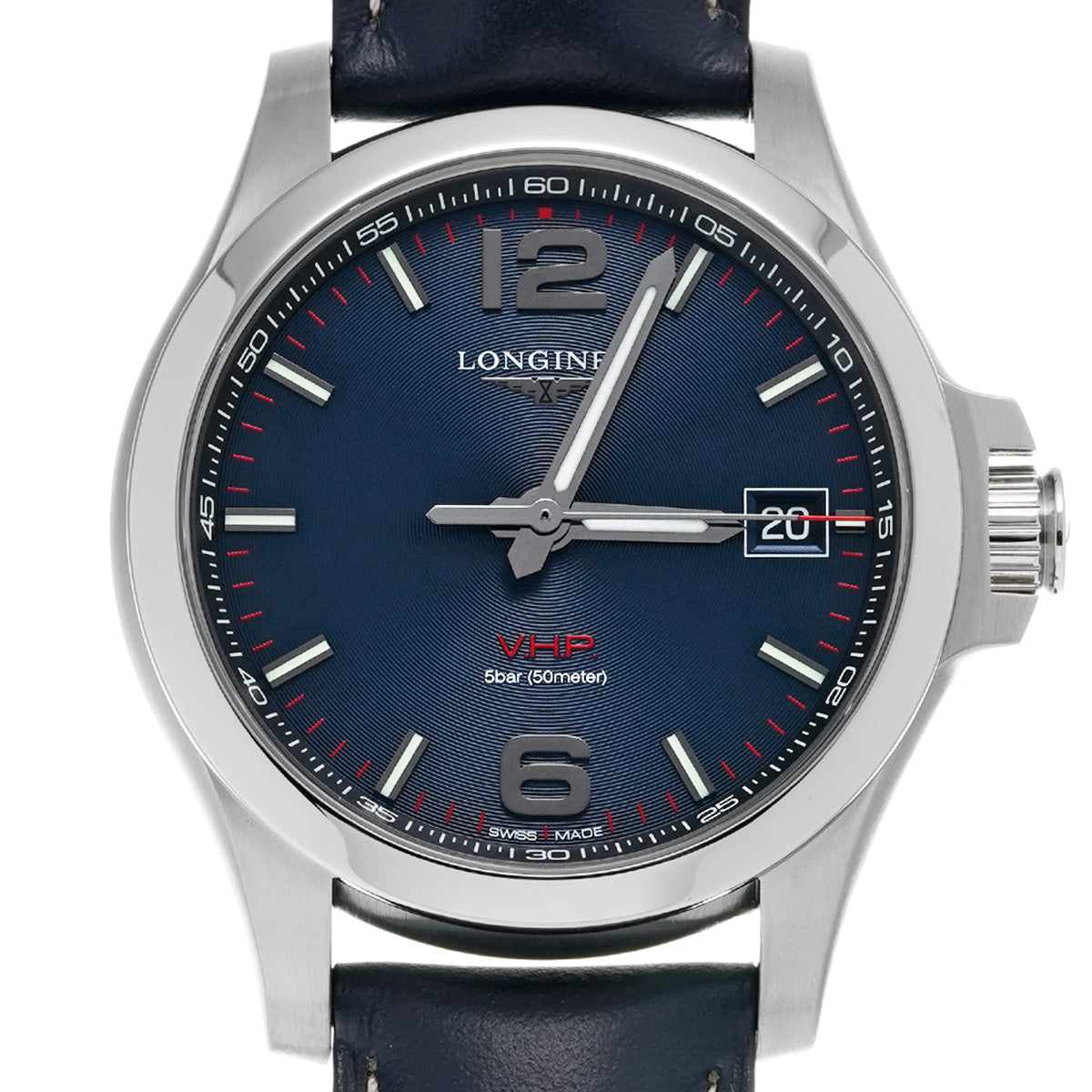 Conquest V.H.P L3.716.4.96.0 Blue LONGINES Men's [Pre-Owned].