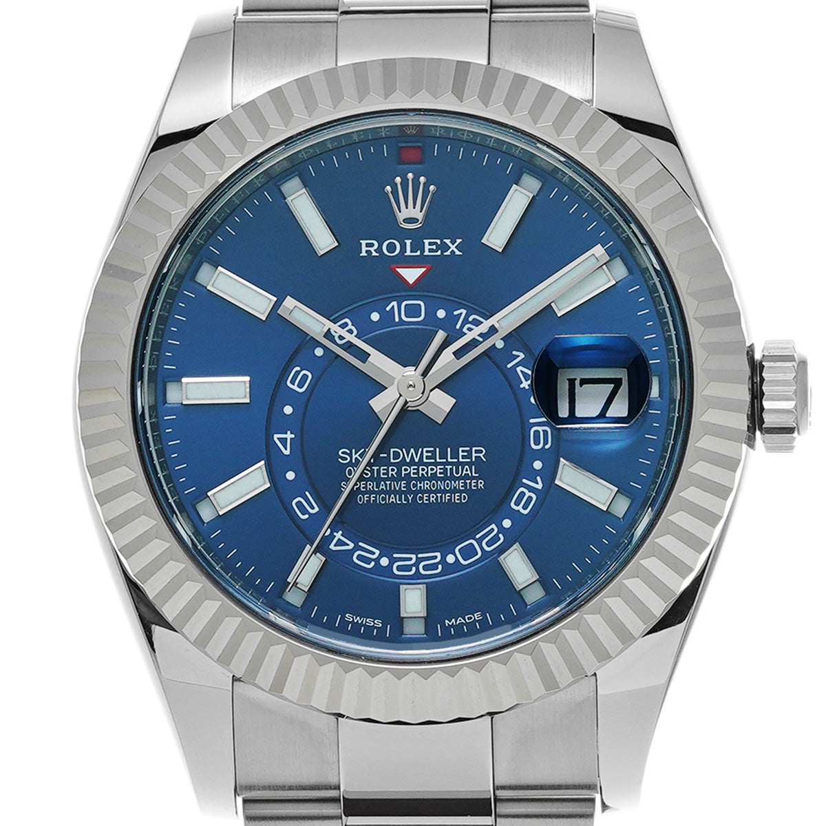 SKYDWELLER 326934 Random Serial Blue ROLEX Men's [Pre-Owned].