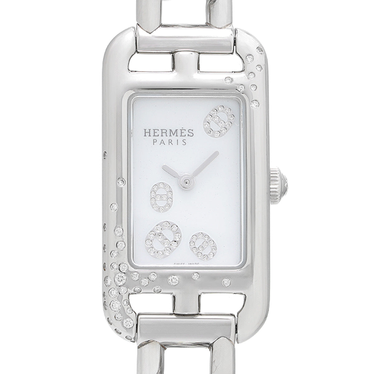 Nantucket SM NA2.132 White/Diamond HERMES Ladies [Pre-owned].