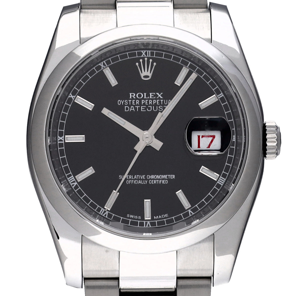 DATE JUST 116200 Random Serial Black ROLEX Men's [Pre-owned].