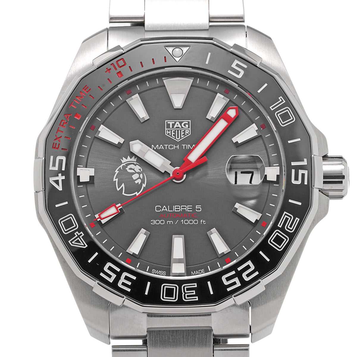 Aquaracer Calibre 5 Premier League Edition WAY201D.BA0927 Charcoal Gray TAG HEUER Mens [Pre-Owned]