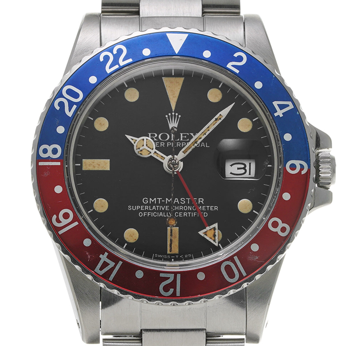 GMT Master 16750 71s (manufactured circa 1981) Black ROLEX Men's [Pre-Owned].