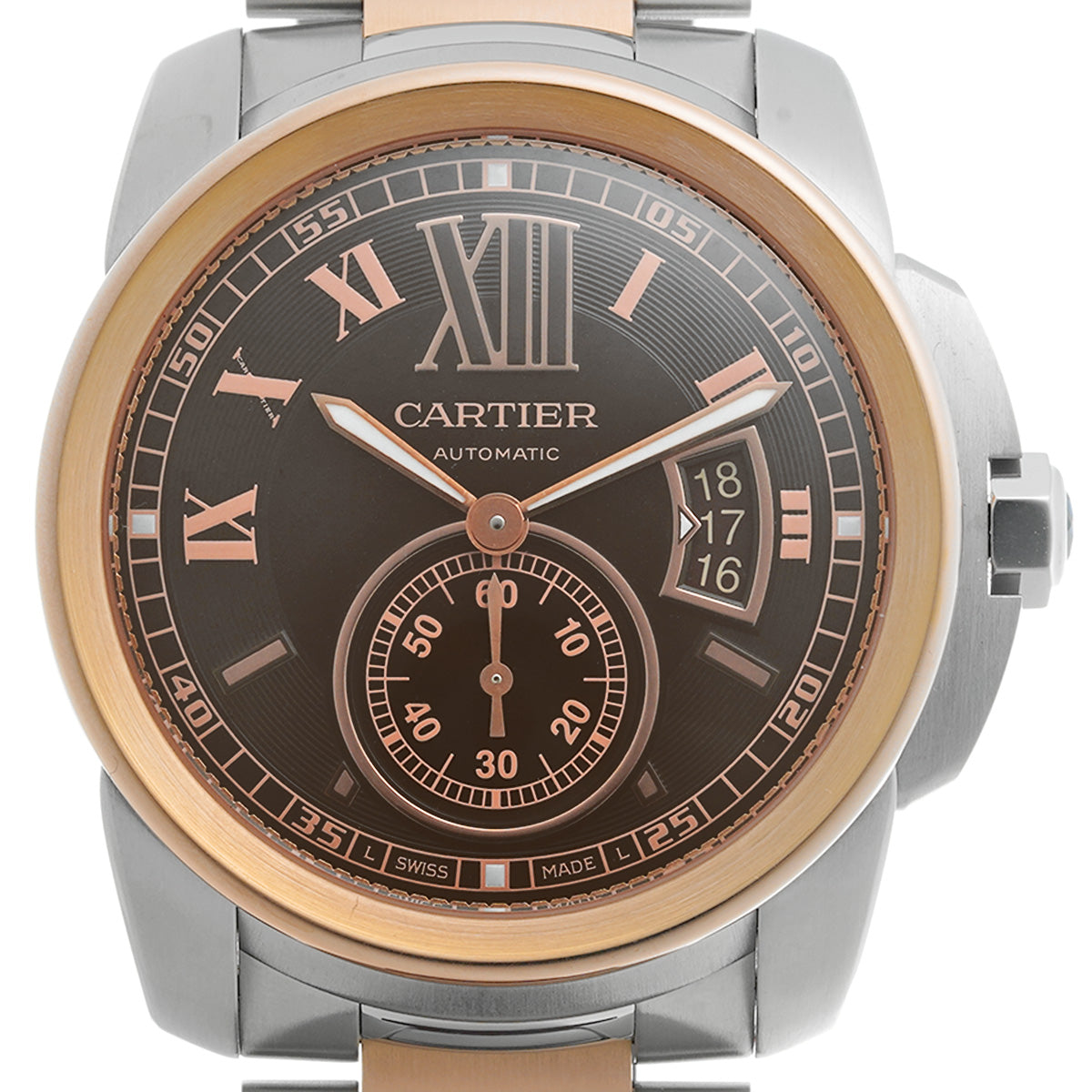 Calibre de Cartier W7100050 Brown CARTIER Men's [Pre-Owned].