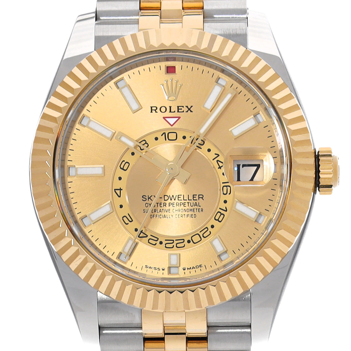 SKYDWELLER 336933 Random Serial Champagne ROLEX Men's [Pre-Owned].