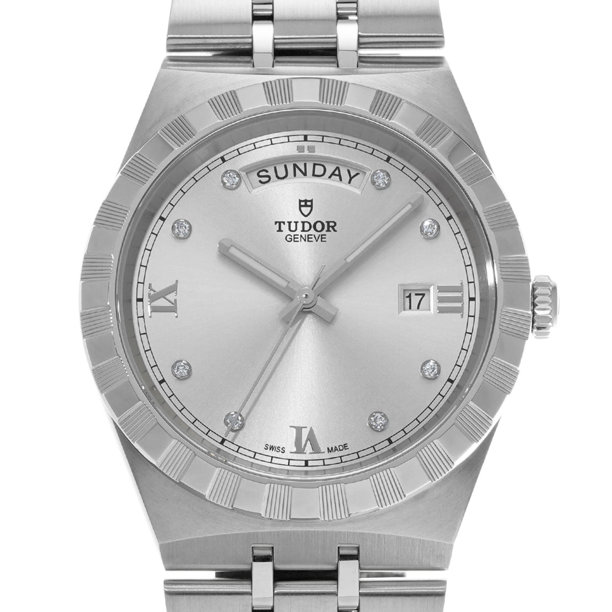 Royal 28600 Silver/Diamond TUDOR Men's [Pre-owned].