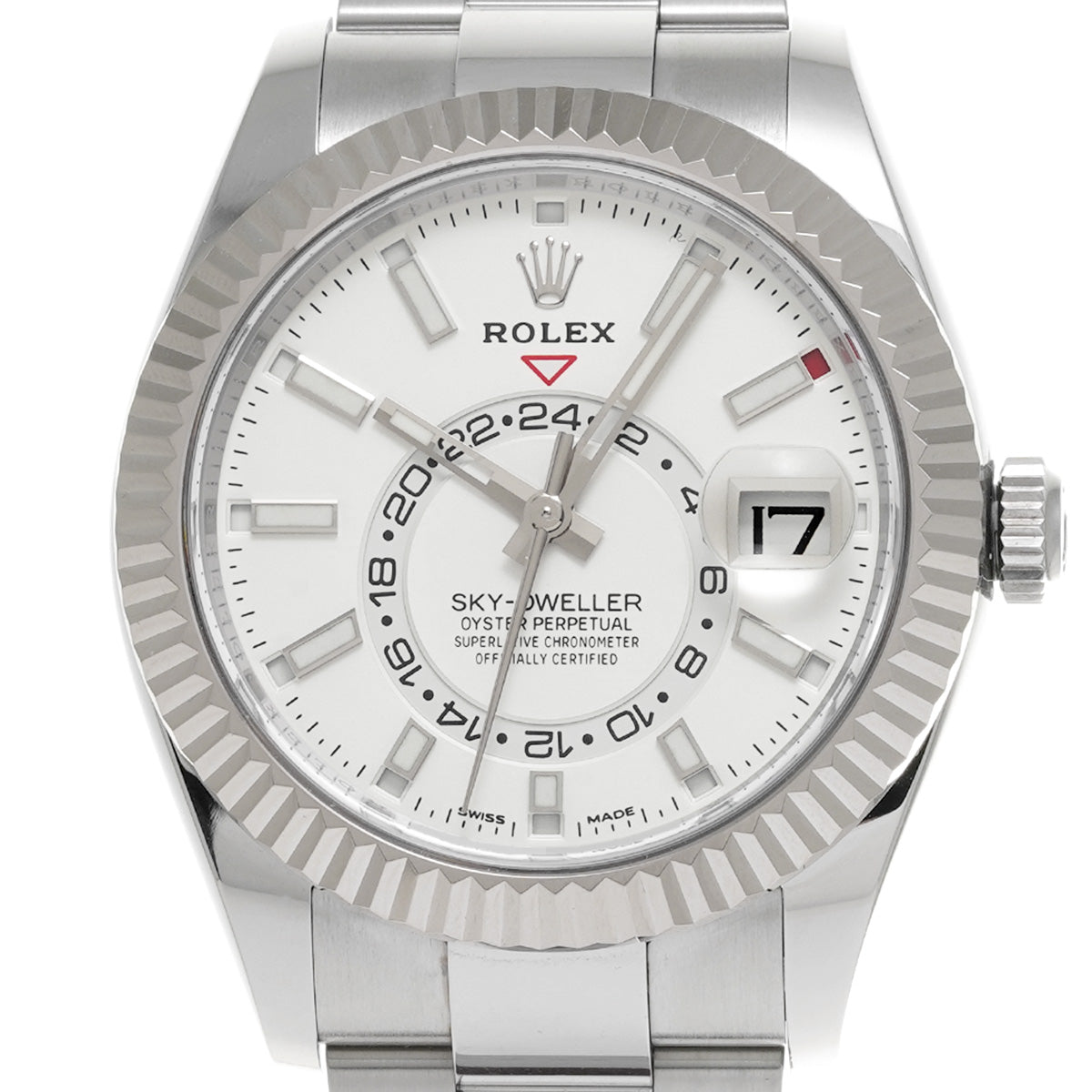 SKYDWELLER 326934 Random Serial White ROLEX Men's [Pre-Owned].