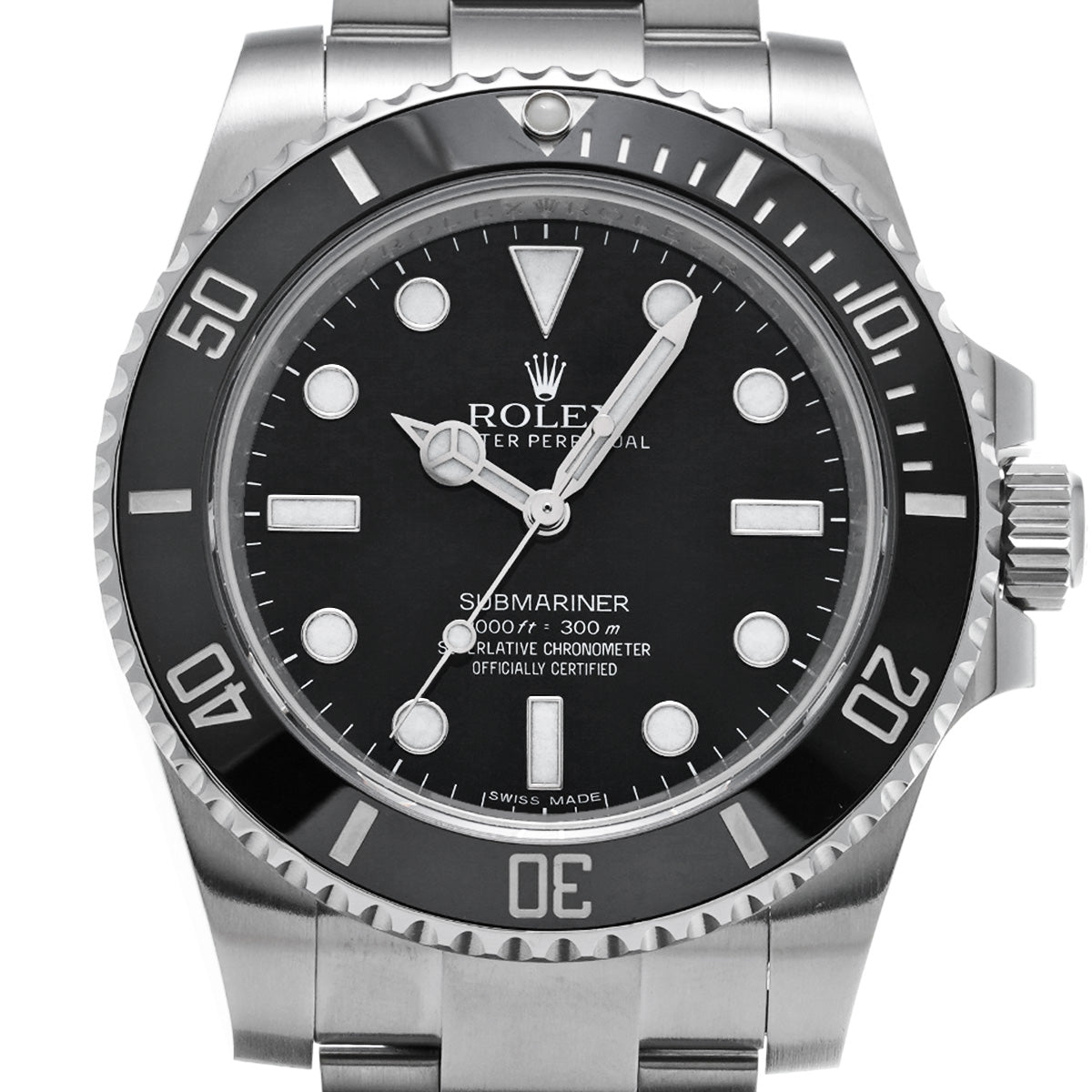 Submariner 114060 Random Serial Black ROLEX Men's [Pre-Owned].