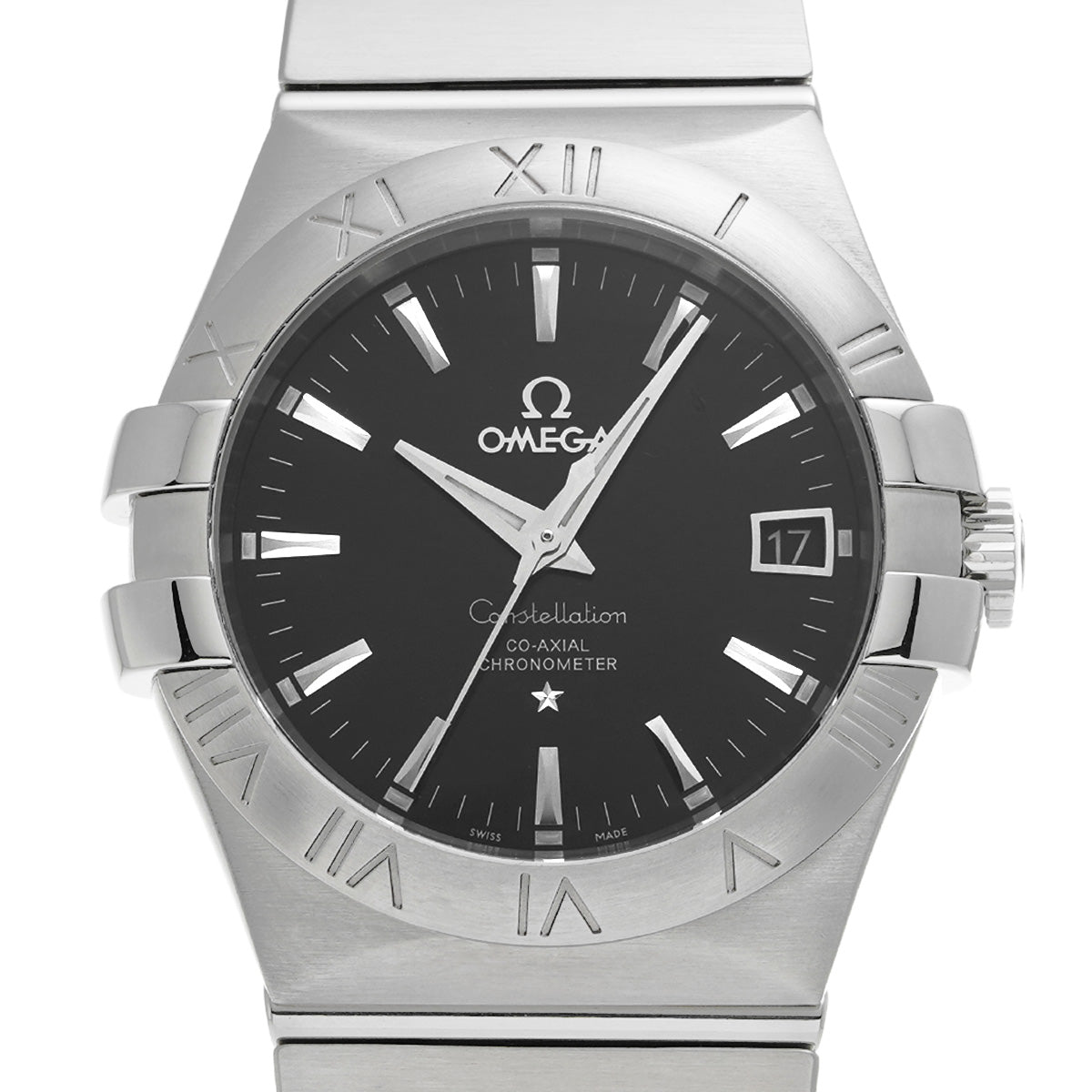 Constellation Co-Axial Chronometer 123.10.35.20.01.001 Black OMEGA Men's [pre-owned].