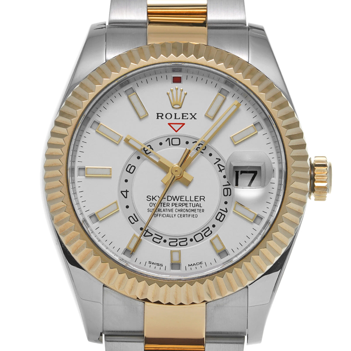 SKYDWELLER 326933 Random Serial White ROLEX Men's [Pre-Owned].