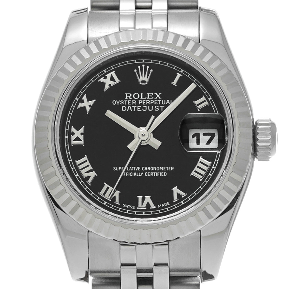 Lady Datejust 26 179174 M (made around 2007) Black ROLEX Ladies [Pre-Owned].