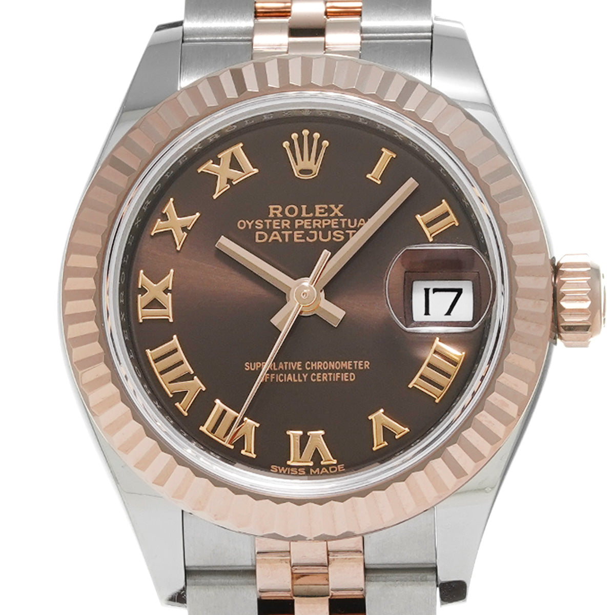 Lady Datejust 28 279171 Random Serial Chocolate Brown ROLEX Ladies [Pre-owned].