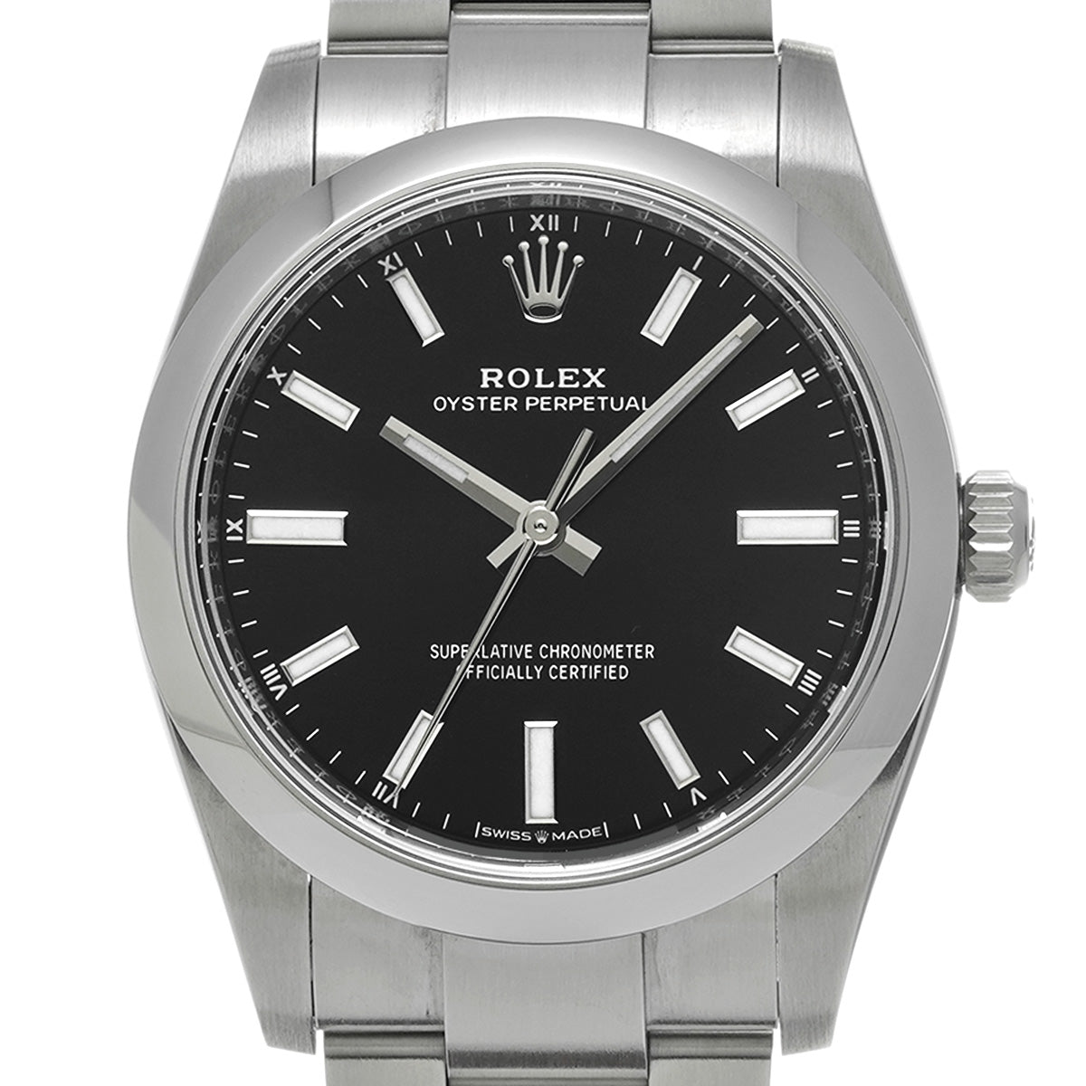 Oyster Perpetual 34 124200 Random Serial Black ROLEX Unisex [Pre-owned].