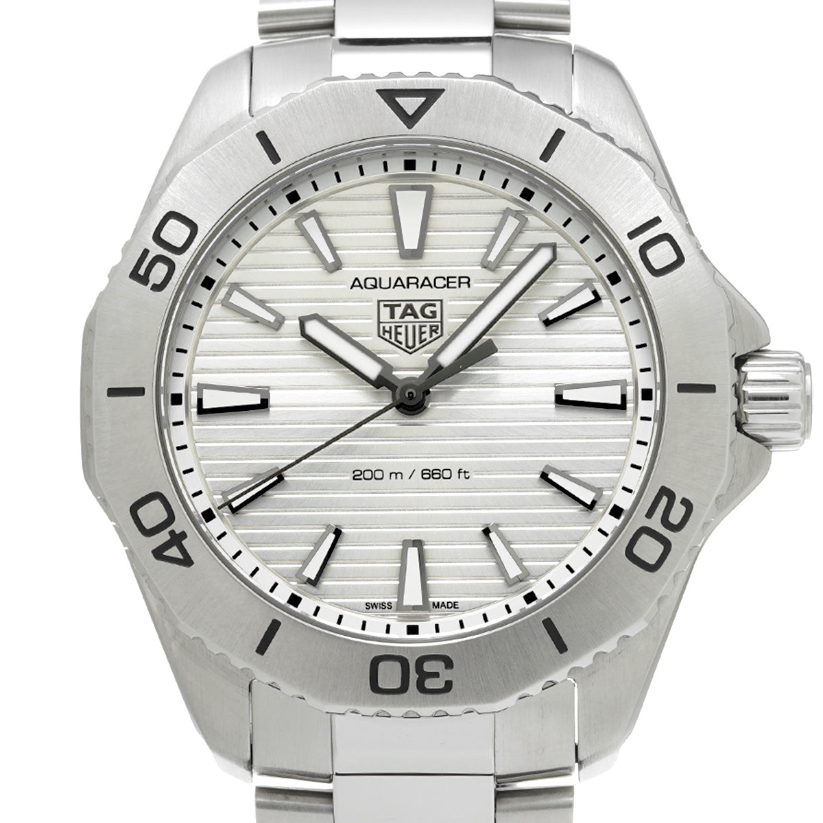 Aquaracer Professional 200 Quartz WBP1111.BA0627 Silver TAG HEUER Men's [Pre-Owned].