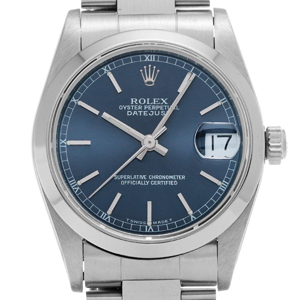 68240 DATE JUST U (manufactured circa 1997) Blue ROLEX Unisex [Pre-owned].