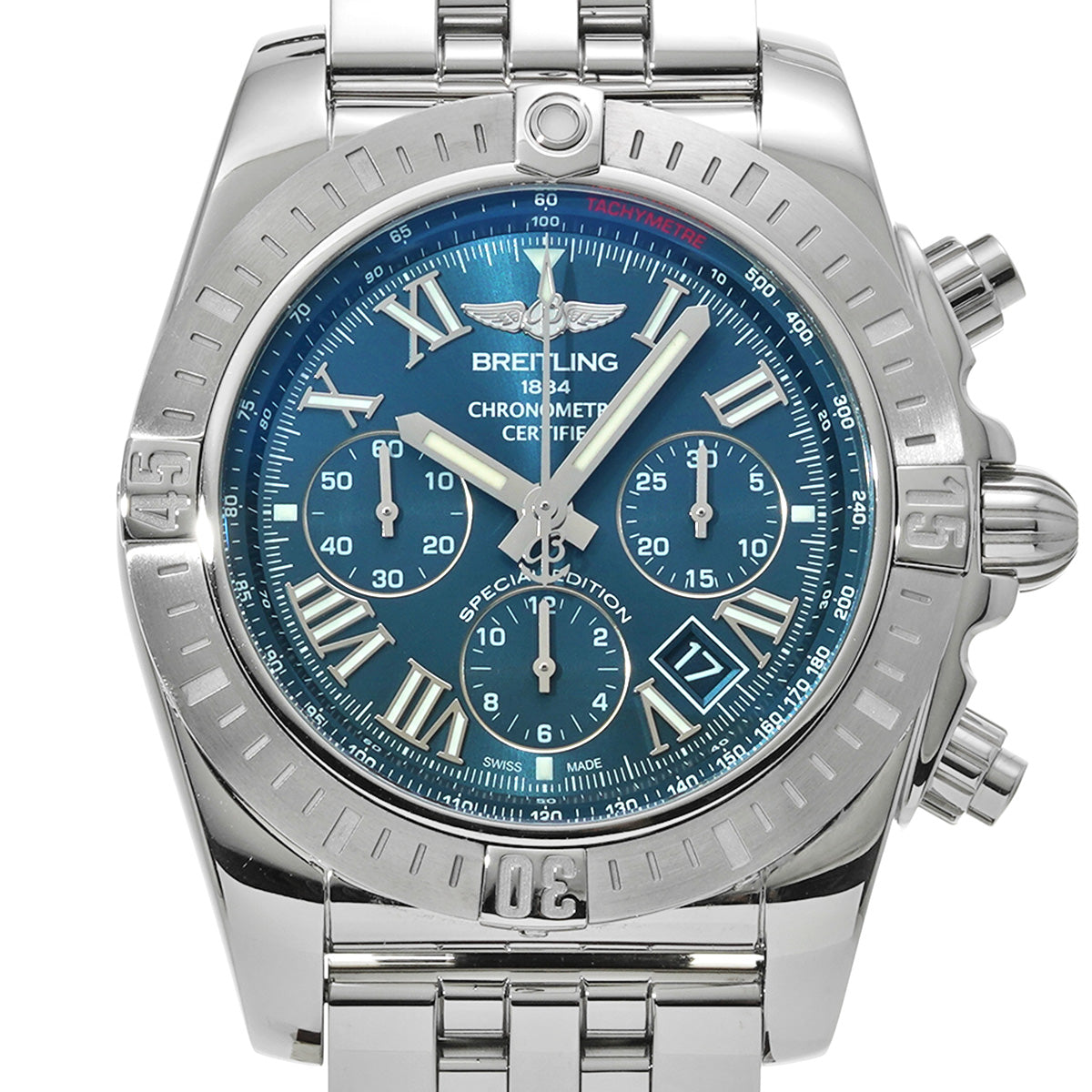 Breitling Chronomat JSP Japan Limited AB0115111C2A1 Blue BREITLING Men's [Pre-Owned].