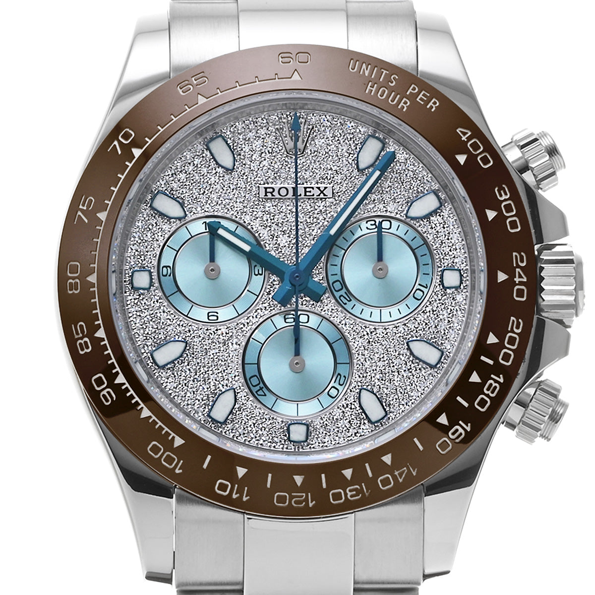 Cosmograph Daytona Platinum 116506 Random Serial Pav Diamond ROLEX Men's [Pre-Owned].