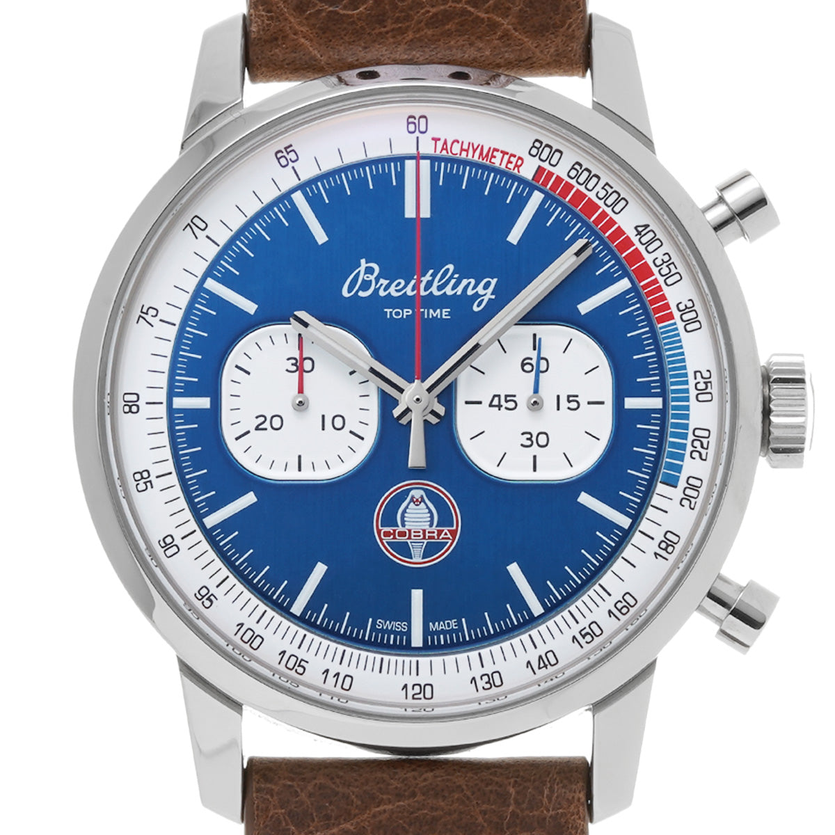 Top Time Shelby Cobra A41315A71C1X2 Blue/White BREITLING Men's [Pre-Owned].