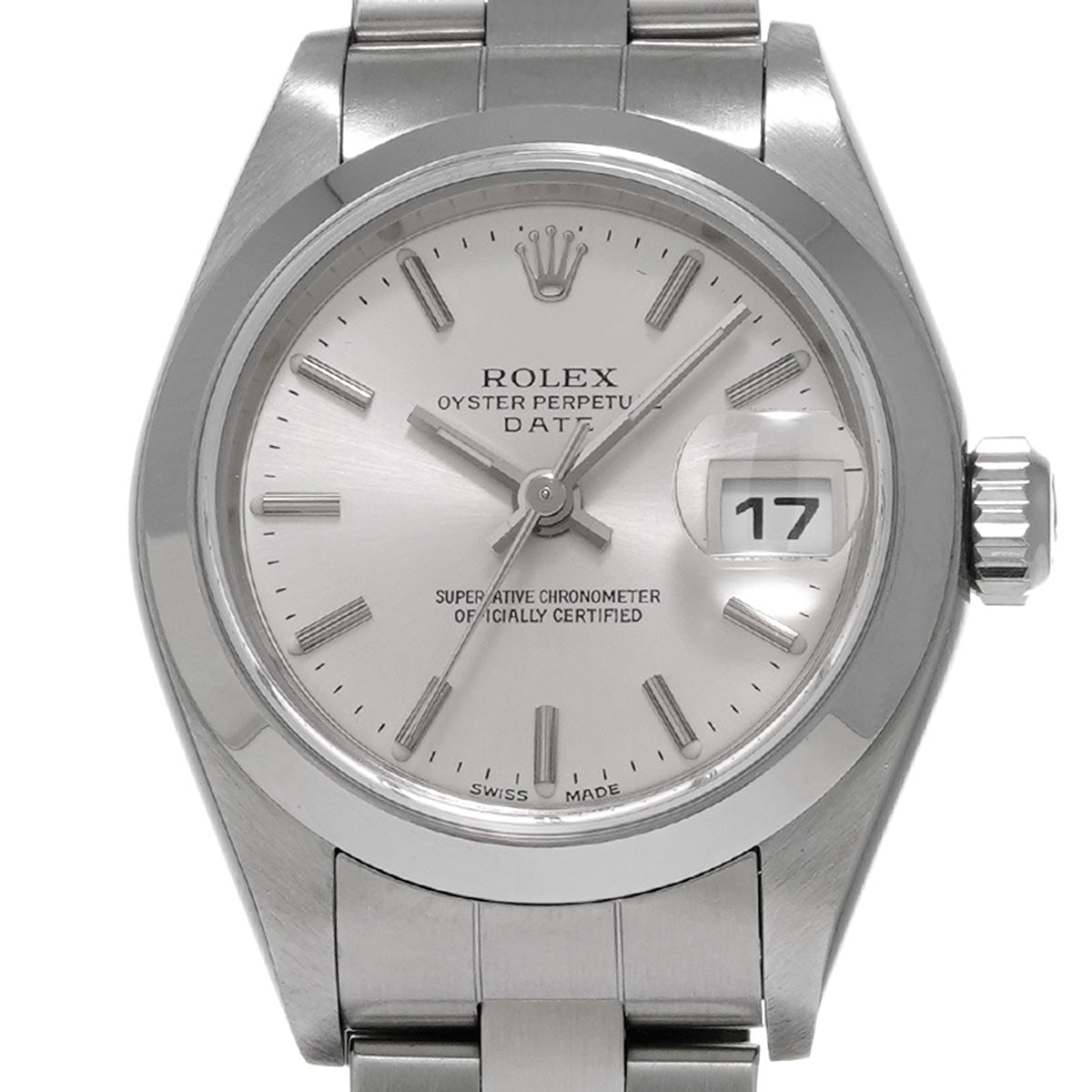 DATE JUST 79160 K (manufactured circa 2001) Silver ROLEX Ladies [Pre-owned].