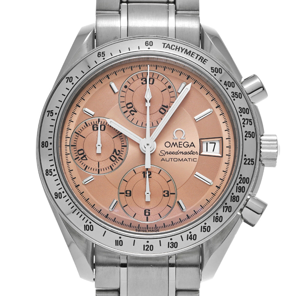 Speedmaster Date 3513.60 Salmon Pink OMEGA Men's [Pre-Owned].