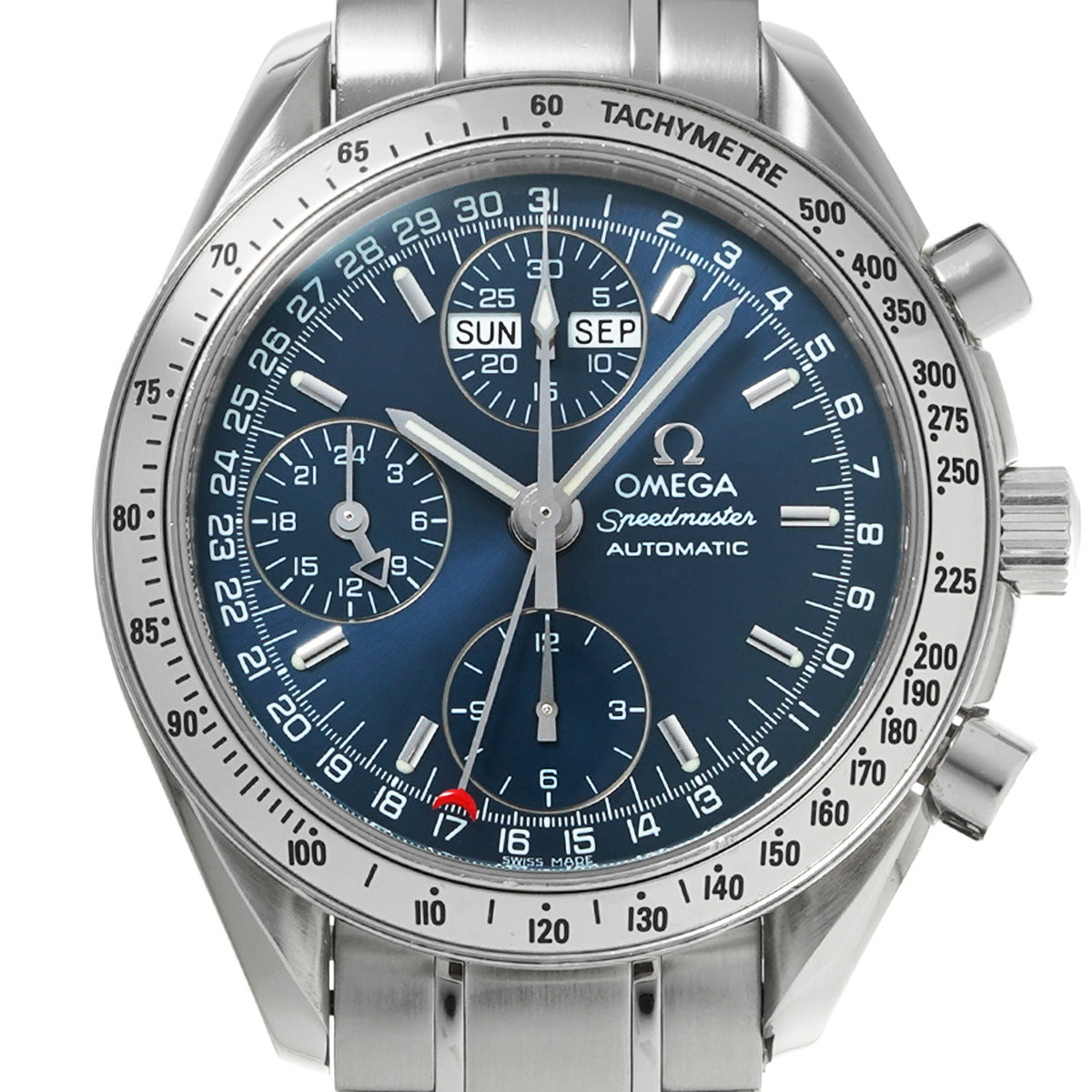 Speedmaster Triple Calendar 3523.80 Blue OMEGA Men's [Pre-Owned].