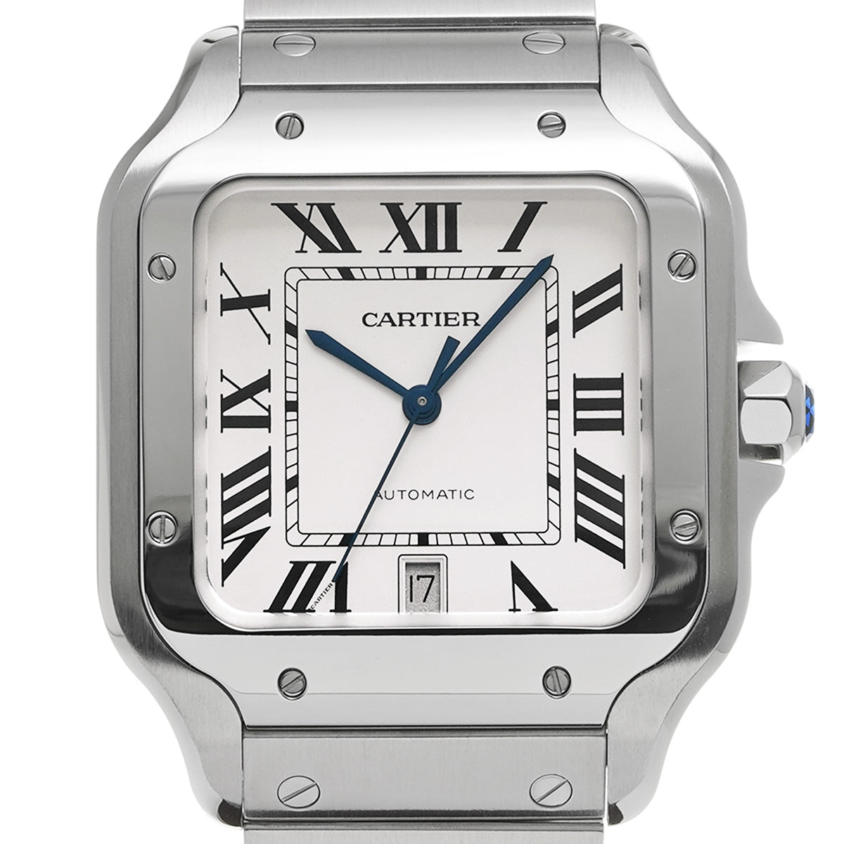 Santos de Cartier LM WSSA0018 Silver CARTIER Men's [Pre-owned]