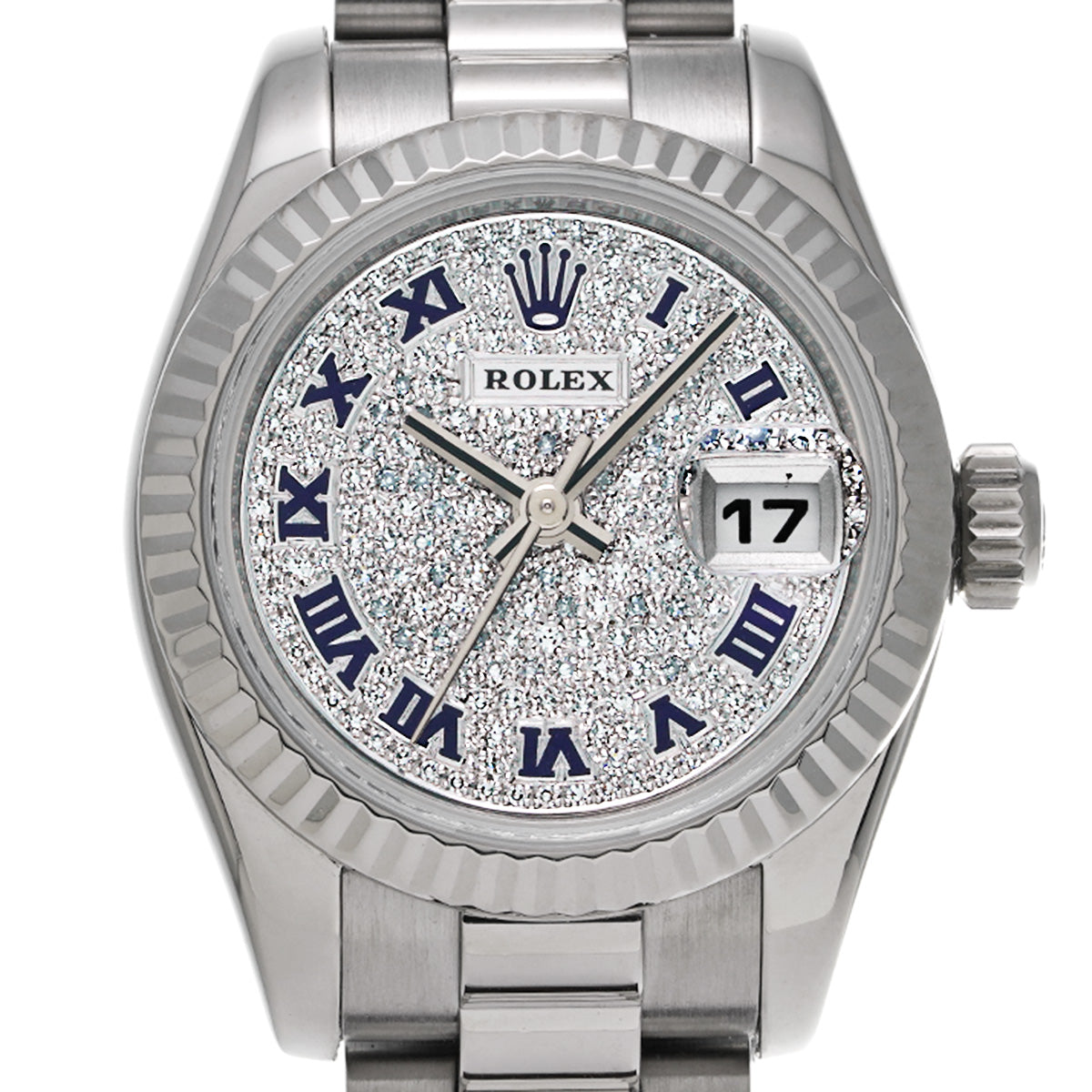 Datejust 179179 Z (manufactured circa 2006) Pav Diamond ROLEX Ladies [Pre-Owned].